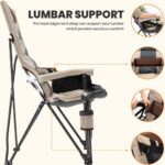 Premium Opklapbaar Campingstoel met Bekerhouder en Opbergvak
