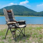 Premium Opklapbaar Campingstoel met Bekerhouder en Opbergvak