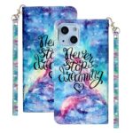 Boekhoesje met print geschikt voor Apple iPhone 14 - Green Triangle