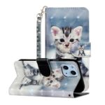 Boekhoesje met print geschikt voor Apple iPhone 14 - Green Triangle