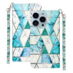 Boekhoesje met print geschikt voor Apple iPhone 14 Pro - Green Triangle