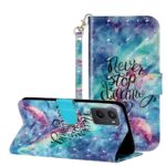 Boekhoesje met print geschikt voor Oppo A96 - Green Triangle