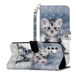 Boekhoesje met print geschikt voor Samsung Galaxy A13 4G - Green Triangle