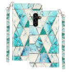 Boekhoesje met print geschikt voor Samsung Galaxy A13 5G - Green Triangle