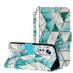 Boekhoesje met print geschikt voor Xiaomi 12 Lite - Green Triangle