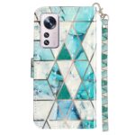 Boekhoesje met print geschikt voor Xiaomi 12 Lite - Green Triangle