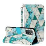 Boekhoesje met print geschikt voor Xiaomi Redmi 10 2022 - Green Triangle