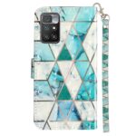 Boekhoesje met print geschikt voor Xiaomi Redmi 10 2022 - Green Triangle