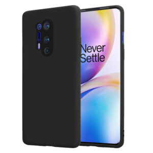 Siliconen hoesje geschikt voor OnePlus 8 Pro - Soft Cover - Zwart