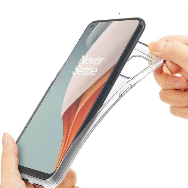 Siliconen hoesje geschikt voor OnePlus Nord N100 - Soft Cover - Transparant