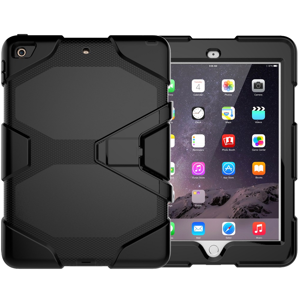Tablet hoesje met Standaard geschikt voor Apple iPad 9.7 (2017/2018) | iPad Pro 1 | iPad Air 2 - Zwart