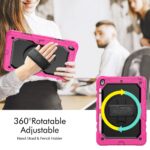 Tablet hoesje met Strap geschikt voor Apple iPad 10.2" (2019/2020/2021) | iPad Pro 10.5" | iPad Air 3 - Zwart