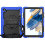 Tablet hoesje met Strap geschikt voor Samsung Galaxy Tab A8 (X200) 10.5" (2021) - Zwart