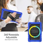 Tablet hoesje met Strap geschikt voor Samsung Galaxy Tab A8 (X200) 10.5" (2021) - Zwart