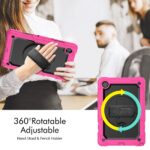 Tablet hoesje met Strap geschikt voor Samsung Galaxy Tab A8 (X200) 10.5" (2021) - Zwart