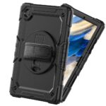 Tablet hoesje met Strap geschikt voor Samsung Galaxy Tab A8 (X200) 10.5" (2021) - Zwart