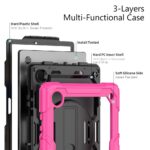 Tablet hoesje met Strap geschikt voor Samsung Galaxy Tab A8 (X200) 10.5" (2021) - Zwart