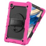Tablet hoesje met Strap geschikt voor Samsung Galaxy Tab A8 (X200) 10.5" (2021) - Zwart
