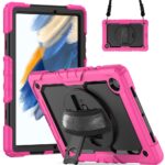 Tablet hoesje met Strap geschikt voor Samsung Galaxy Tab A8 (X200) 10.5" (2021) - Zwart