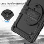 Tablet hoesje met Strap geschikt voor Samsung Galaxy Tab A8 (X200) 10.5" (2021) - Zwart