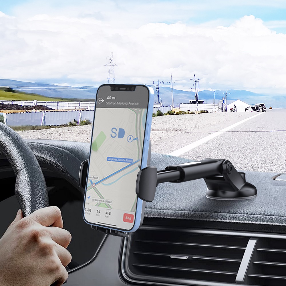 Auto Telefoonhouder met Telescopisch Arm en Klemsysteem - LB659