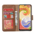 Hoesje geschikt voor Samsung Galaxy A04e - Bruin