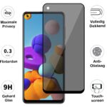 Privacy screenprotector geschikt voor Samsung Galaxy A21s