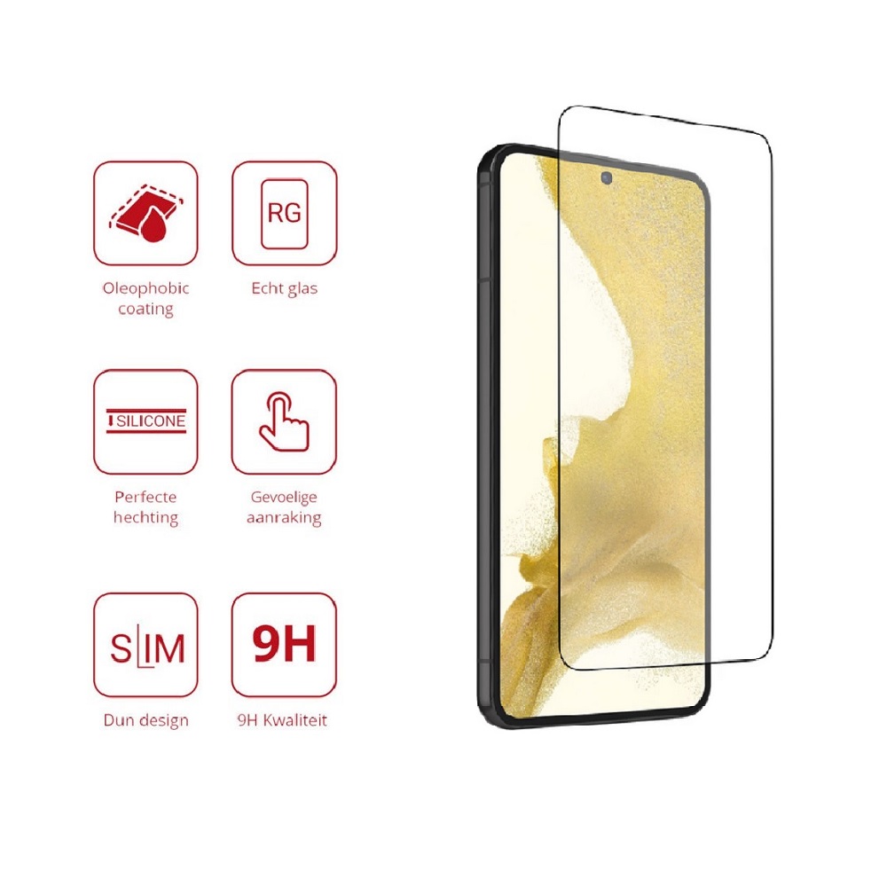Screenprotector geschikt voor Samsung Galaxy S23 - Tempered Glas