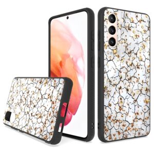 Siliconen hoesje met print geschikt voor Samsung Galaxy S23+ | Marmer Hearts