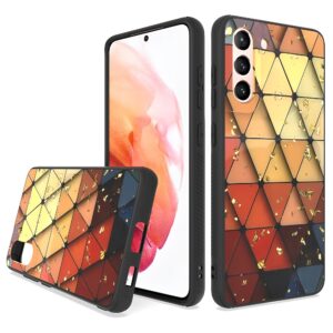 Siliconen hoesje met print geschikt voor Samsung Galaxy S23+ | Marmer Hearts