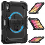 Tablet hoesje met Strap geschikt voor Apple iPad Mini 6 - Zwart