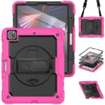 Tablet hoesje met Strap geschikt voor Apple iPad Pro 12.9 (2018/2020/2021/2022) - Zwart
