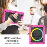 Tablet hoesje met Strap geschikt voor Apple iPad Pro 12.9 (2018/2020/2021/2022) - Zwart