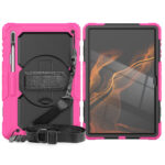 Tablet hoesje met Strap geschikt voor Samsung Galaxy Tab S8 Ultra (X900) 14.6" (2022) - Roze