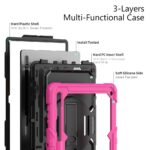 Tablet hoesje met Strap geschikt voor Samsung Galaxy Tab S8 Ultra (X900) 14.6" (2022) - Roze