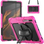Tablet hoesje met Strap geschikt voor Samsung Galaxy Tab S8 Ultra (X900) 14.6" (2022) - Roze