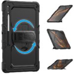 Tablet hoesje met Strap geschikt voor Samsung Galaxy Tab S8 Ultra (X900) 14.6" (2022) - Zwart