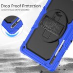 Tablet hoesje met Strap geschikt voor Samsung Galaxy Tab S8 Ultra (X900) 14.6" (2022) - Zwart