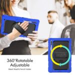 Tablet hoesje met Strap geschikt voor Samsung Galaxy Tab S8 Ultra (X900) 14.6" (2022) - Zwart