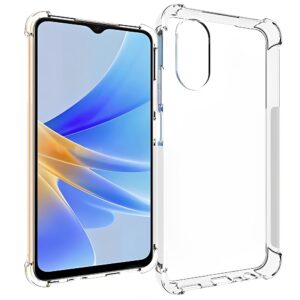 Siliconen Antishock hoesje geschikt voor Oppo A17 | Transparant