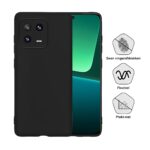 Siliconen Antishock hoesje geschikt voor Xiaomi 13 Pro | Zwart