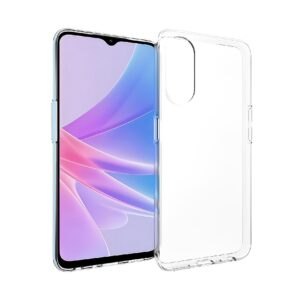 Siliconen hoesje geschikt voor Oppo A17 | Transparant