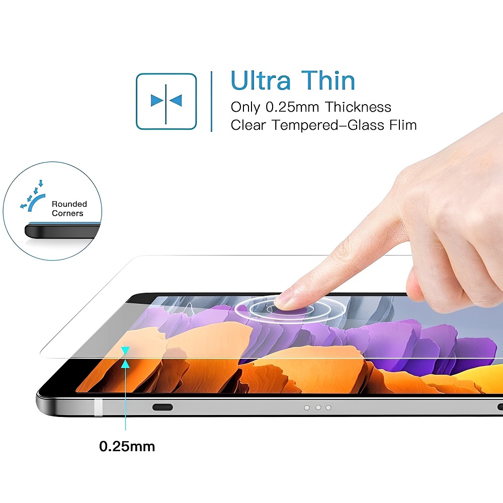 Tempered screenprotector geschikt voor Samsung Galaxy Tab A7