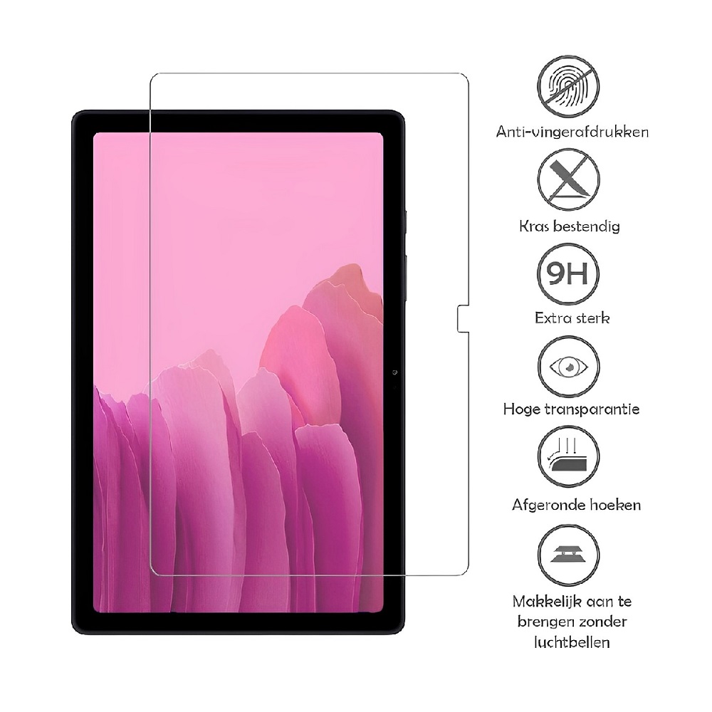 Tempered screenprotector geschikt voor Samsung Galaxy Tab A7