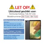 Tempered screenprotector geschikt voor Samsung Galaxy Tab A7 Lite