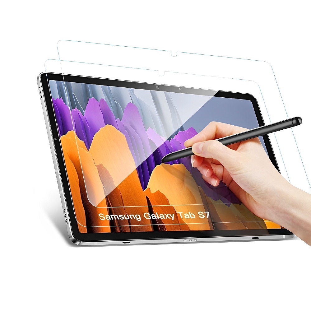 Tempered screenprotector geschikt voor Samsung Galaxy Tab S7 [2-PACK]