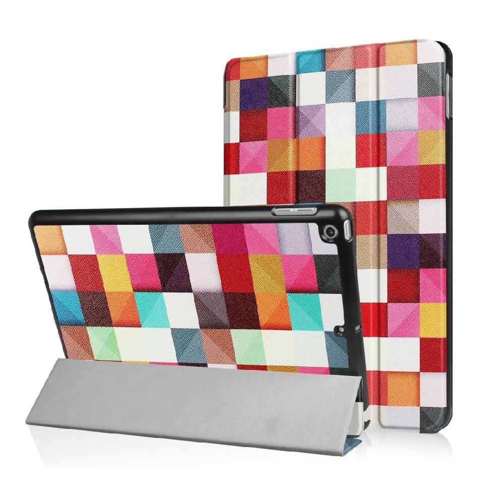 Tri-Fold Hoes met Print geschikt voor Apple iPad Mini 2 en 3 – Blokken