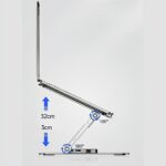 Verstelbaar Laptopstandaard met Rotatiefunctie - Zilver LB660
