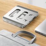 Verstelbaar Laptopstandaard met Rotatiefunctie - Zilver LB660