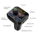 Bluetooth FM-Transmitter met Micro SD-Kaart en USB aansluitingen | BT201D